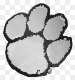 Tiger Paw Stencil - Clemson Tiger Paw Print - Free Transparent PNG