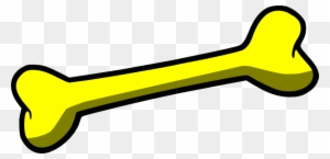 Yellow Dog Bone Clip Art At Vector Clip Art - Dog Bone
