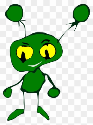 Little Creatures Clipart - Extra Terrestre Verde