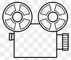 Free Vector Old Tape Camera Clip Art - Video Camera Line Drawing