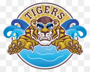 Tiger Clipart Swimming - Dundy County High School
