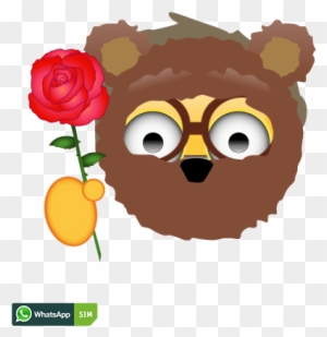 Gute Besserung Emoji Mit Kurzhaarfrisur Und Rose - Cartoon - Free