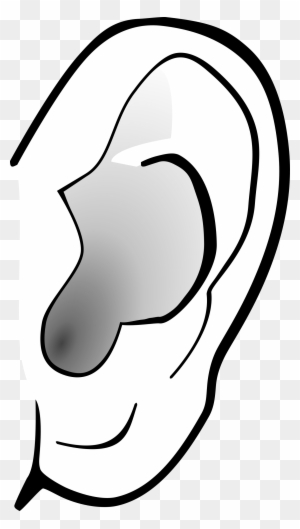 Black And White Ears Clipart