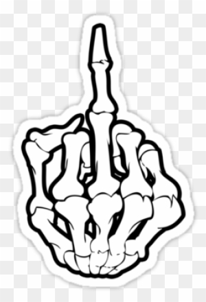 Middle Finger Drawing  Middle Finger Skeleton  Free Transparent PNG  Clipart Images Download