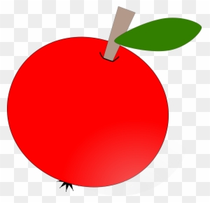Apple, Fruit, Red - Fruit Cartoon Of Apple