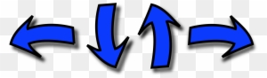 Illustration Of Blue Arrows - Arrows Directions Clip Art