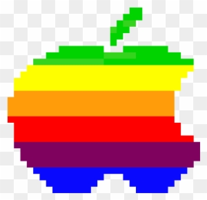 Old Apple Logo - Apple Logo Pixel Art