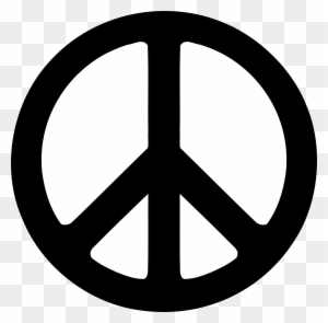 Black Peace Symbol Fav Wall Paper Background 555px - Peace Sign Png
