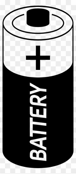 Clipart Battery 486e - Battery Black And White - Free Transparent PNG ...