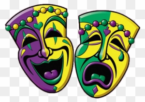 Mardi Gras Snacks - Mardi Gras Comedy Tragedy Masks