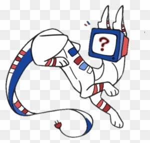 Red White And Blue Tv Cat - Cat