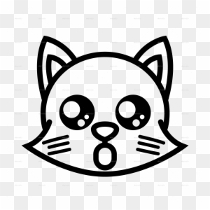 Outline Png/cat Funny Icon-06 - Line Art