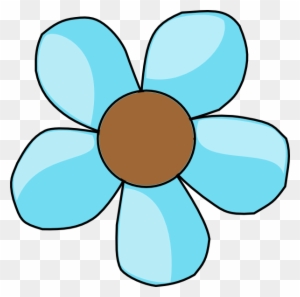 Turquoise Flowers Clip Art