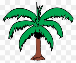Coconut Palm 2 - Coconut Tree Leaves Clip Art