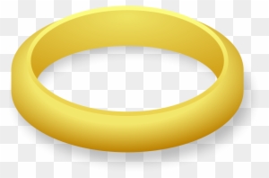 Wedding Ring Svg Vector File, Vector Clip Art Svg File - Gold Ring Clipart