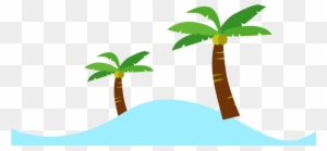 Leaf Text Green Clip Art - Coconut Tree Cartoon Png