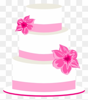 Pink - Wedding - Cake - Clipart - Cake 4 Layers Clipart