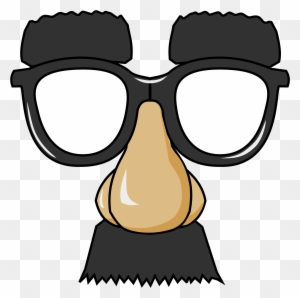 Clipart - Funny Glasses - Nerd Glasses And Nose