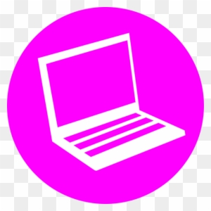 Icon Laptop Vector Clip Art - Pink Computer Clip Art