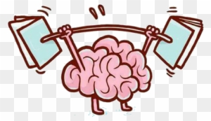 Cartoon Brain Clip Art Cute Brain Mascot Stock - Learn Transparent Gif