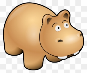 Hippo Mascot Cliparts - Cartoon Hippo Transparent