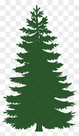 Evergreen Clip Art - Green Pine Tree Silhouette