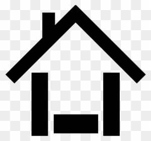House Black Clip Art At Clker - Transparent Background Home Icon - Free ...