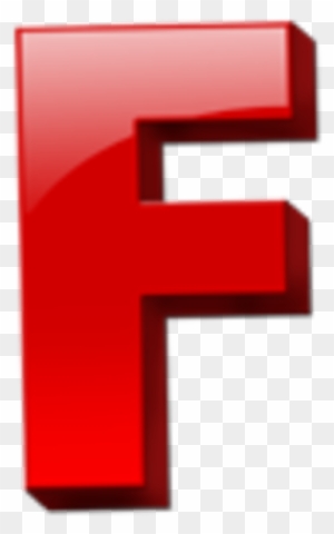 Letter F Icon 1 Free Images At Clker Com Vector Clip - Big Letter F Red