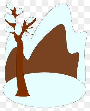 How To Draw A Tree - Winter Clip Art