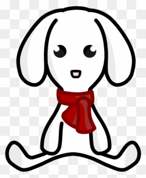 Snow Rabbit Plush Clip Art - Stuffed Animal Clipart