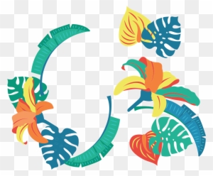 Tropics Leaf Graphic Design Clip Art - Tropical Design Png
