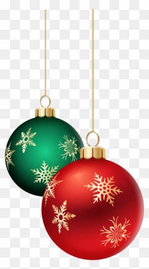 Hanging Christmas Balls Transparent Png Clip Art Image - Hanging Christmas Balls Transparent
