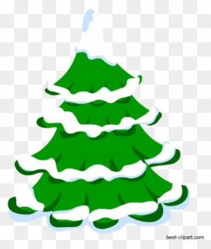 Snow Covered Tree, Free Christmas Clip Art - Jingle Bells Song Lyrics