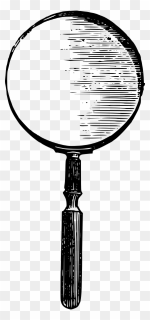 Vintage Magnifying Glass Vector Clip Art - Vintage Magnifying Glass Vector