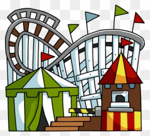 Roller Coaster Rollercoaster Clip Art Hostted - Amusement Park Clip Art