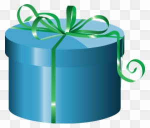Teal Clipart Gift - Blue Gift Box Clip Art