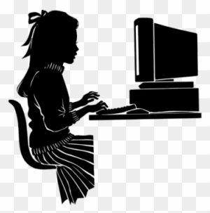 Using The Computer Clipart - Computer