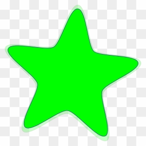 Christmas Snowflakes Symbol - Green Star Clipart
