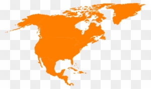 Montessori North America Continent Map Outline Clip - North America Outline Vector