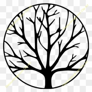 Swirly Family Tree Clip Art - Tree Without Leaves Coloring Page