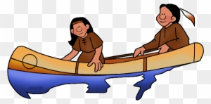 American Indian Png - Eastern Woodlands Native American Canoes
