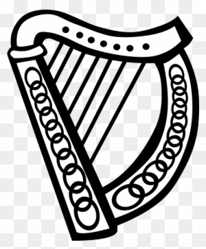 Harp Ireland Irish Celtic Instrument Bard Gaelic - Irish Harp Clip Art