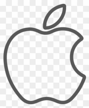 Apple Logo Outline Free Download Clip Art On Clipart - Technology