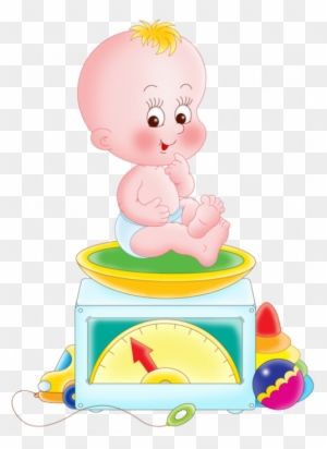 Tubes Various Characters Png - Baby In A Weighing Scale - Free Transparent  PNG Clipart Images Download