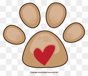 Click To Save Image - Paw Prints Clip Art