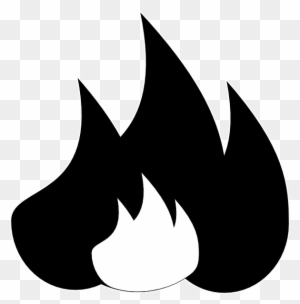 Fire Symbol Clip Art At Clker - Black And White Fire Symbol
