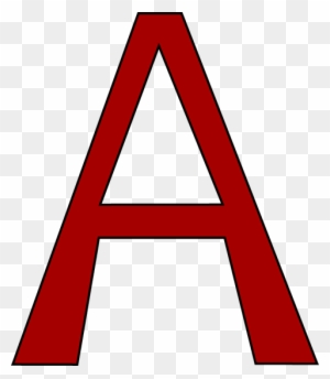 Red Letter A Clip Art Image Large Red Capital Letter - Letter A Clip Cart -  Free Transparent PNG Clipart Images Download