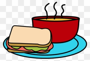 Soup Clip Art Clipart - Soup & Sandwich Lunch