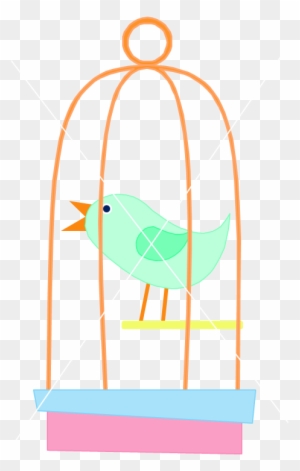 Birdie Amp Birdhouse Clip Art The Life Of The Party - Clipart Bird In A Cage