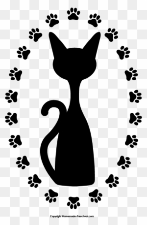 Free Paw Prints Clipart - Cat Paw Prints Clip Art